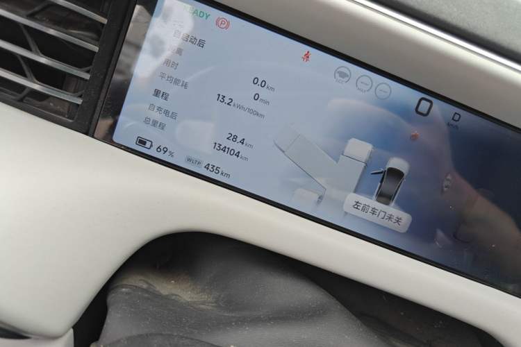 Used XPeng G6 2023 755 Ultra-Long Range Max Odometer Close Up