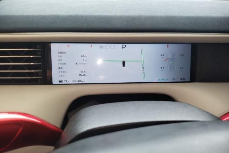 Used XPeng G6 2023 755 Ultra-Long Range Max Odometer Close Up