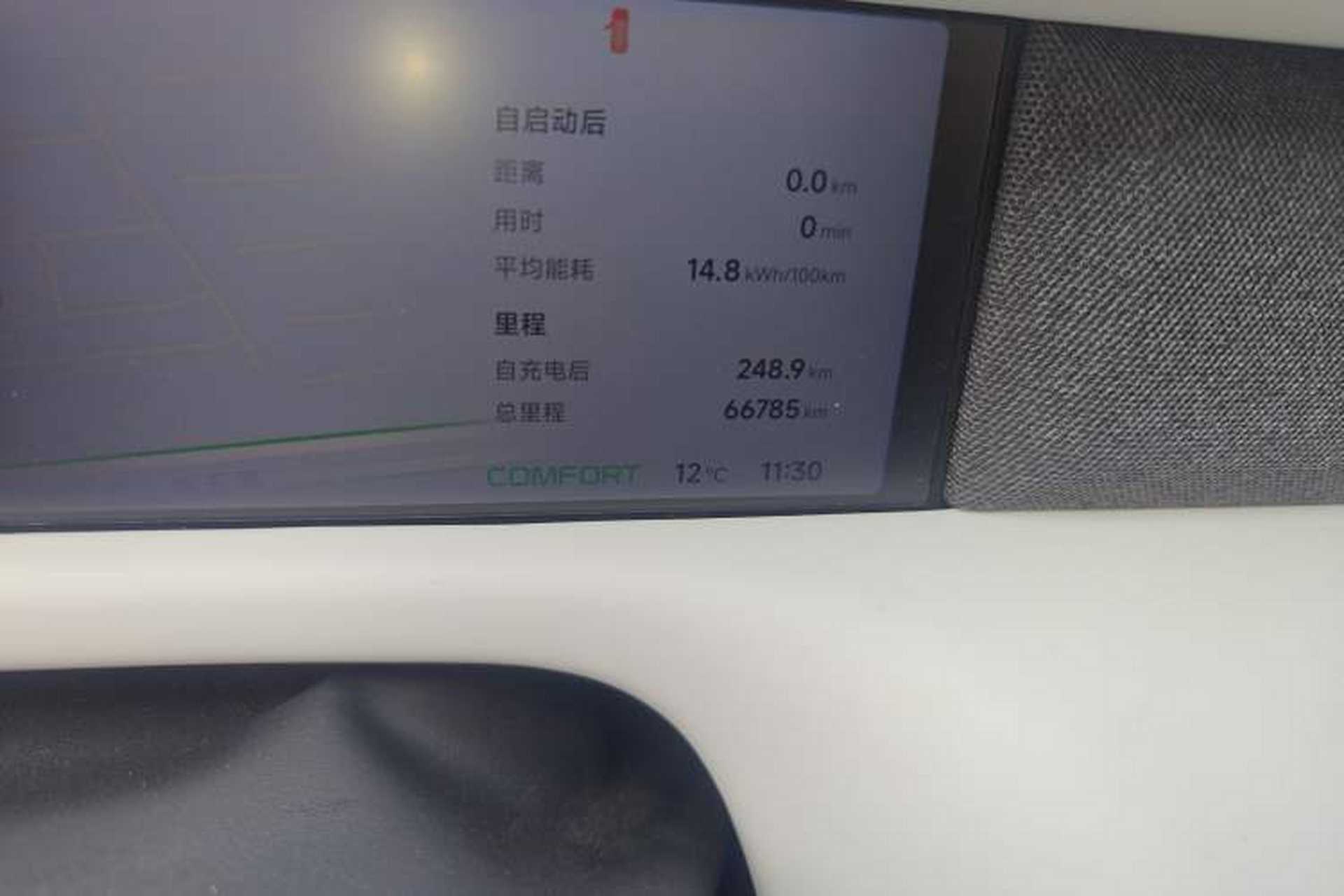 Used XPeng G6 2023 700 Four-Wheel Drive Performance Max Odometer Close Up