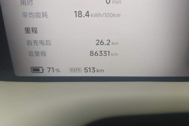 Used XPeng G6 2023 755 Ultra-Long Range Max Odometer Close Up