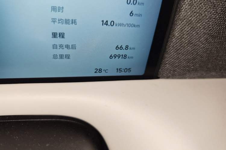 Used XPeng G6 2023 755 Ultra-Long Range Max Odometer Close Up