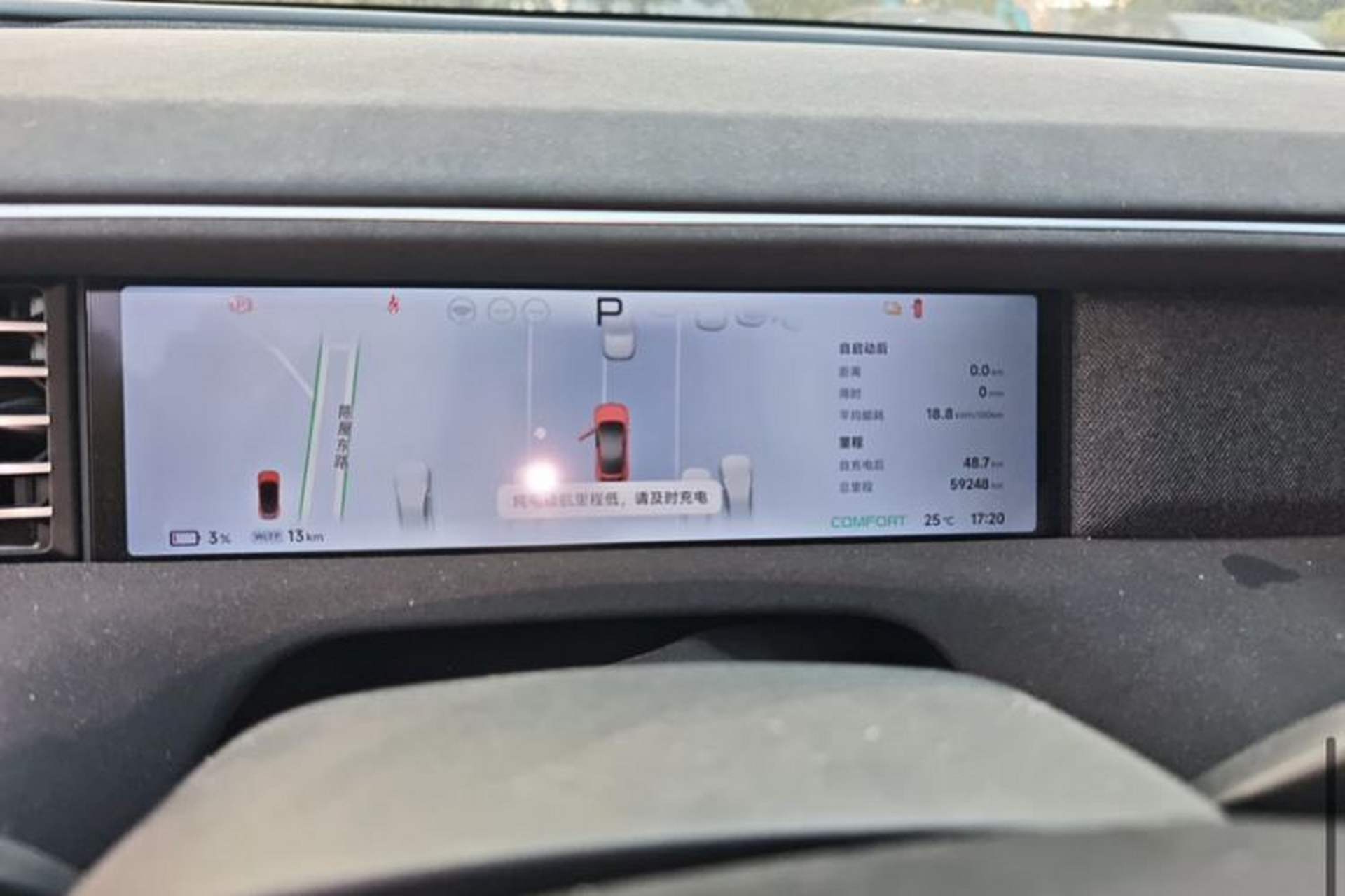 Used XPeng G6 2023 580 Long-Range Pro Odometer Close Up