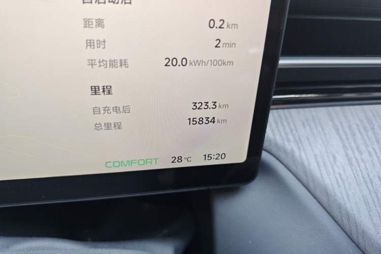 Used XPeng G6 2025 625 Long-Range Max Flagship Edition Odometer Close Up