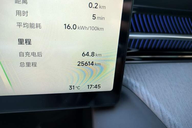 Used XPeng G6 2025 625 Long-Range Max Tech Edition Odometer Close Up