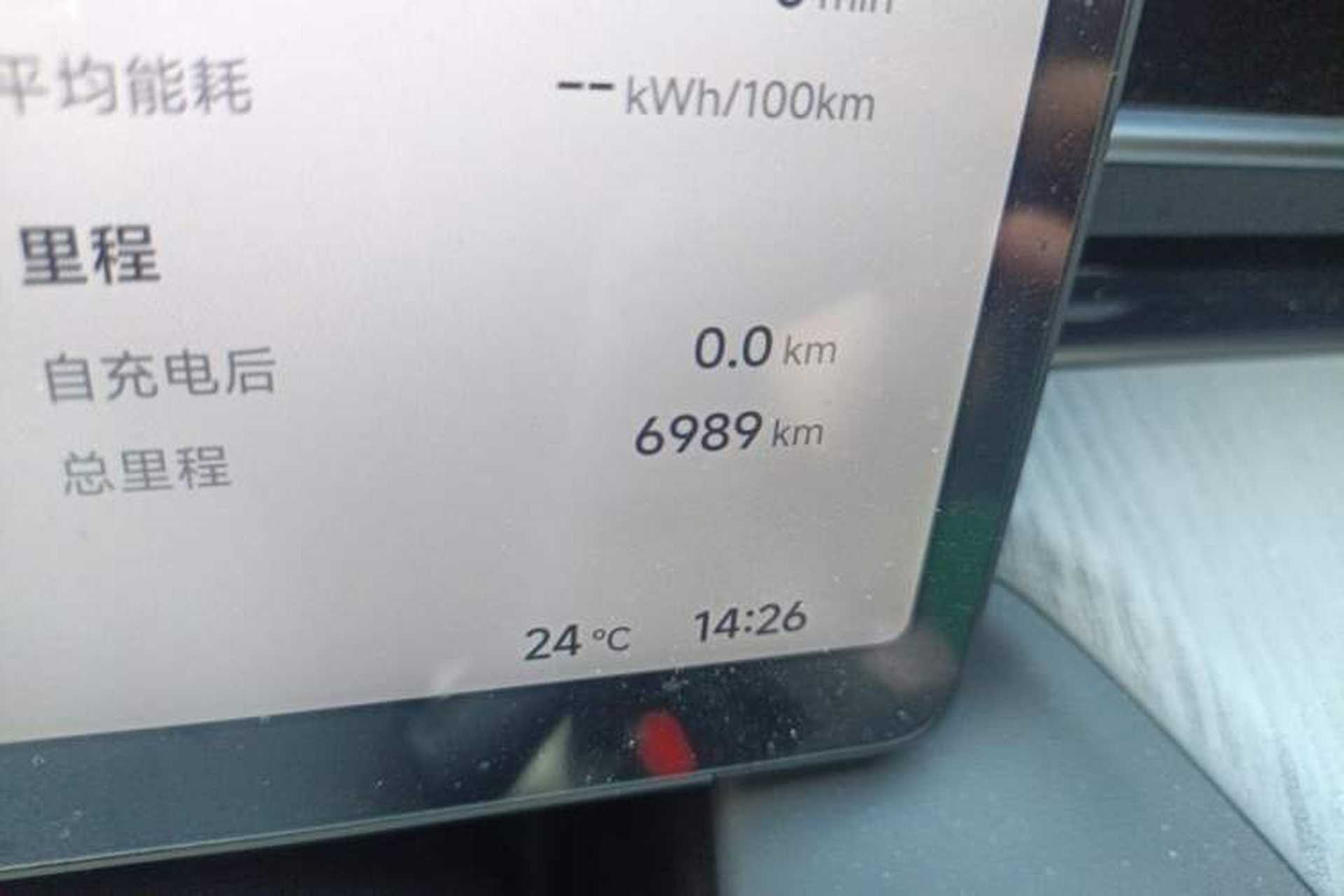 Used XPeng G6 2025 625 Long-Range Max Tech Edition Odometer Close Up