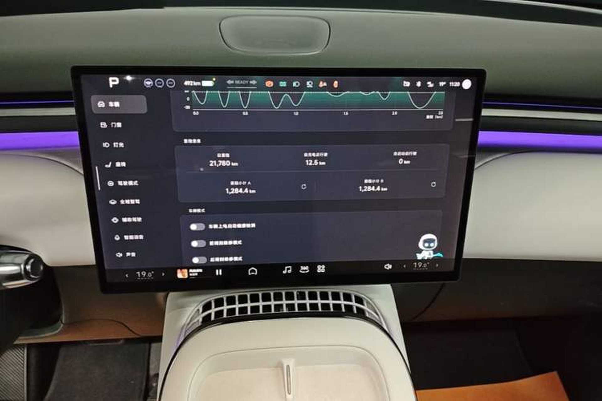 Used XPeng G7 2025 702 Max Audio And AC Panel