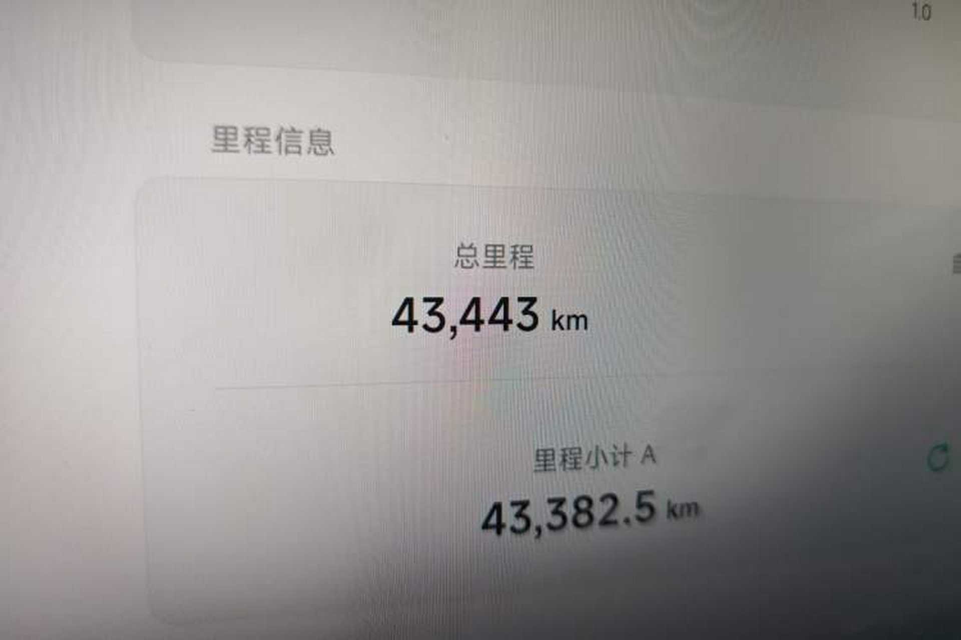Used XPeng G9 2022 650 Performance Edition Max Odometer Close Up