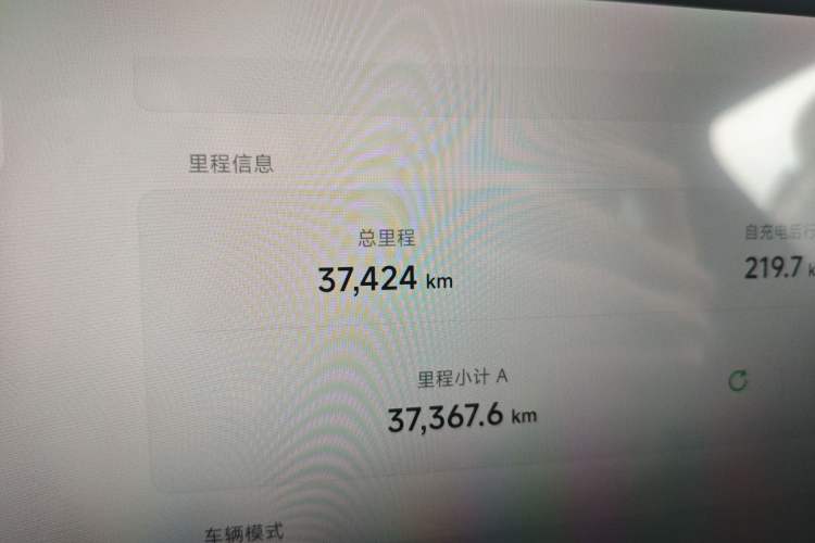 Used XPeng G9 2022 702 Pro Odometer Close Up