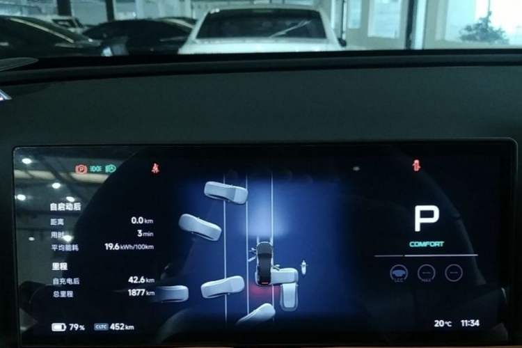 Used XPeng G9 2024 570 Pro Odometer Close Up