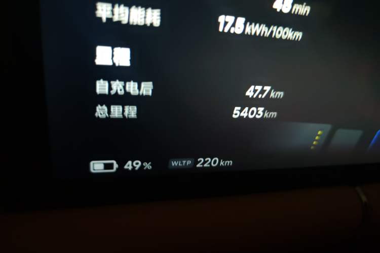 Used XPeng G9 2024 570 Max Odometer Close Up