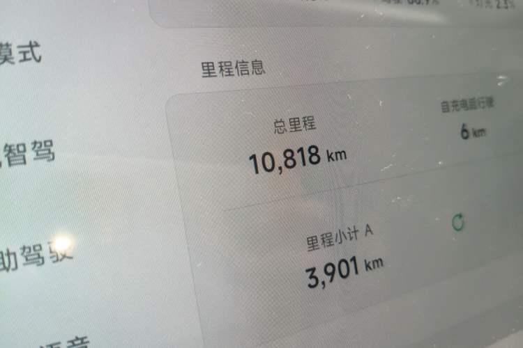 Used XPeng MONA M03 2024 620 with Ultra-Long Range Odometer Close Up