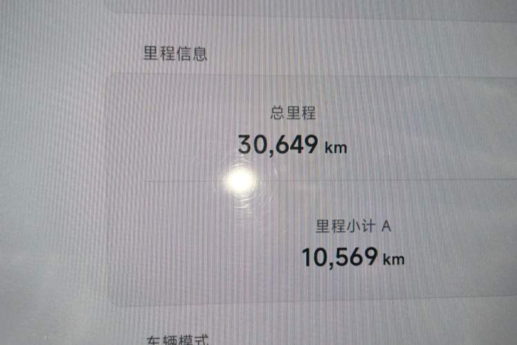 Used XPeng MONA M03 2024 620 with Ultra-Long Range Odometer Close Up