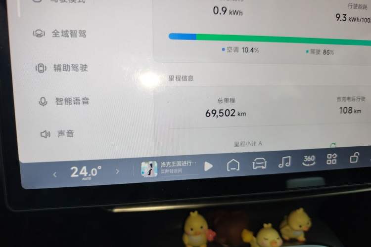 Used XPeng MONA M03 2024 620 with Ultra-Long Range Odometer Close Up