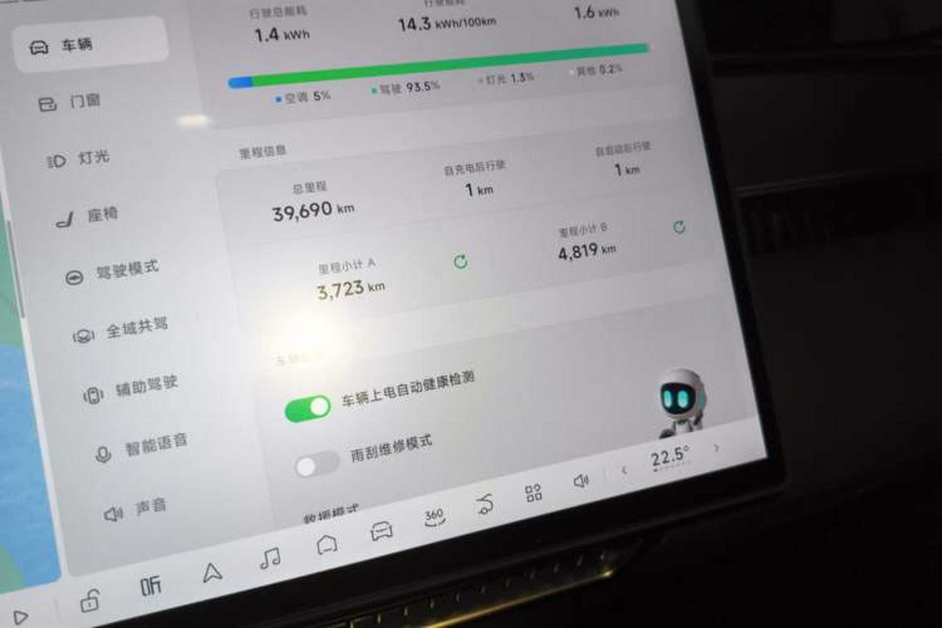 Used XPeng MONA M03 2024 515 Long-Range Odometer Close Up