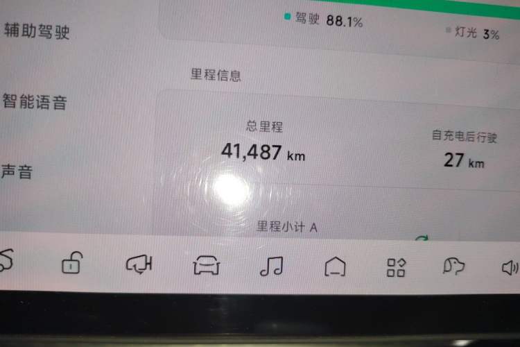 Used XPeng MONA M03 2024 620 with Ultra-Long Range Odometer Close Up