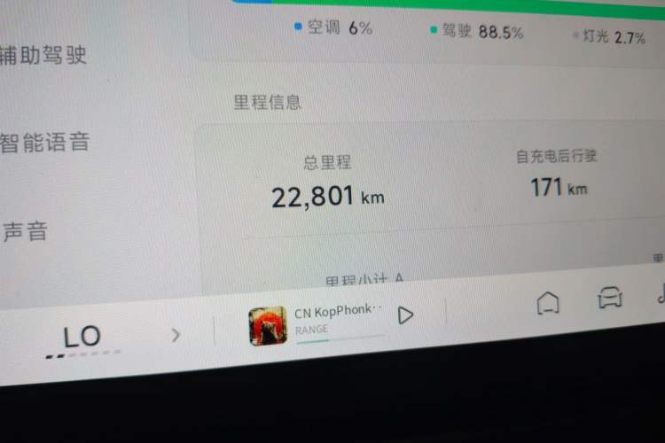 Used XPeng MONA M03 2024 620 with Ultra-Long Range Odometer Close Up