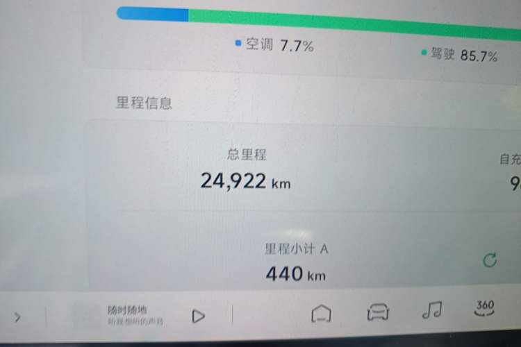 Used XPeng MONA M03 2024 620 with Ultra-Long Range Odometer Close Up