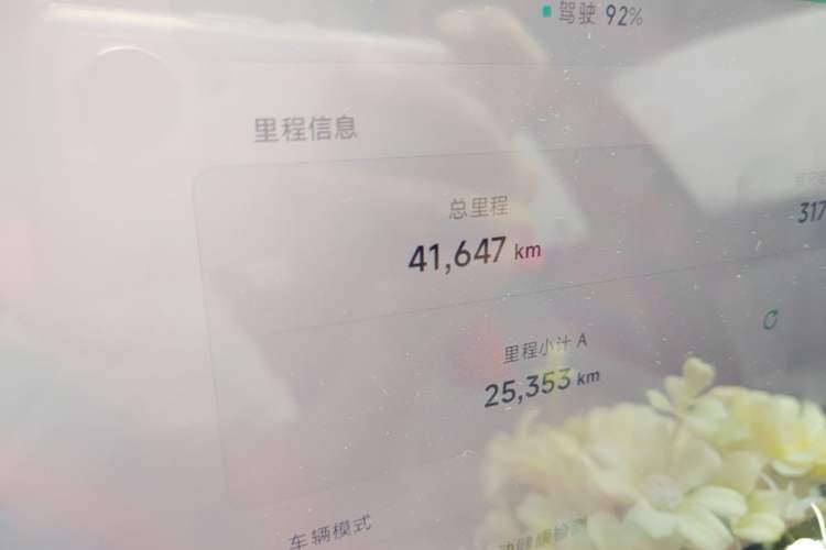Used XPeng MONA M03 2024 515 Long-Range Odometer Close Up