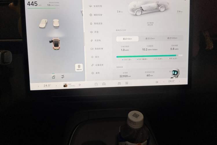 Used XPeng MONA M03 2024 620 with Ultra-Long Range Odometer Close Up