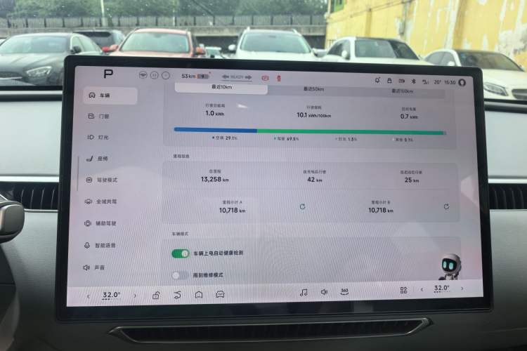 Used XPeng MONA M03 2024 620 with Ultra-Long Range Odometer Close Up