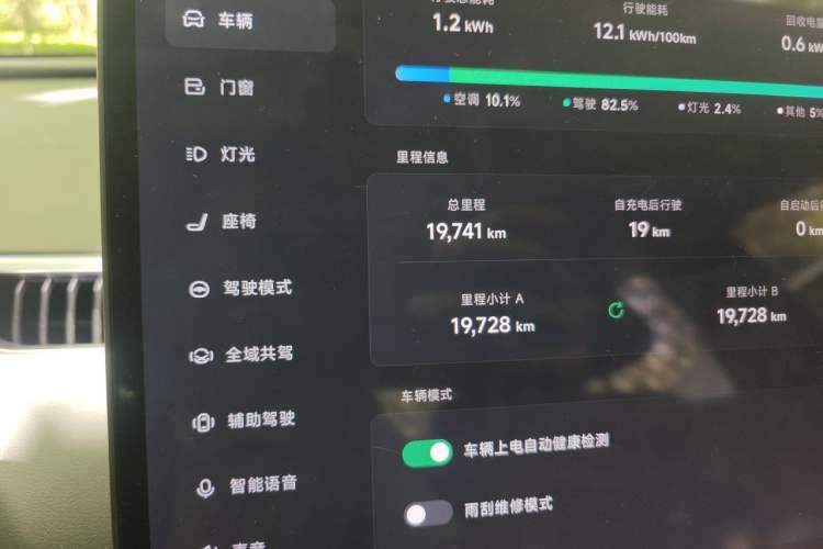 Used XPeng MONA M03 2025 600 with Ultra-Long Range Max Odometer Close Up