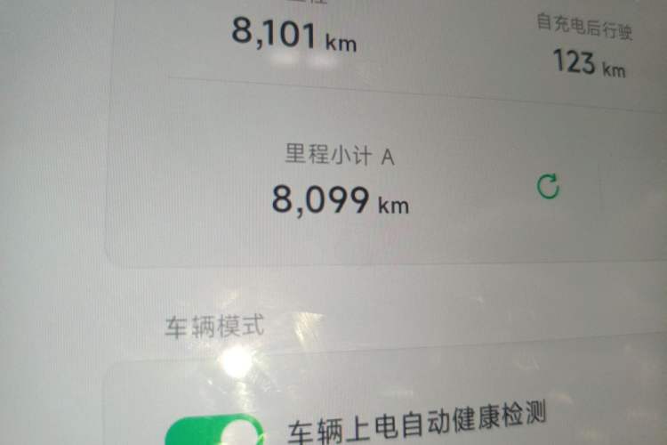 Used XPeng MONA M03 2025 600 with Ultra-Long Range Max Odometer Close Up