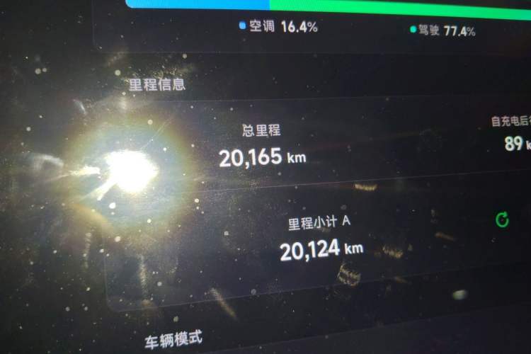 Used XPeng MONA M03 2025 502 Long-Range Max Odometer Close Up