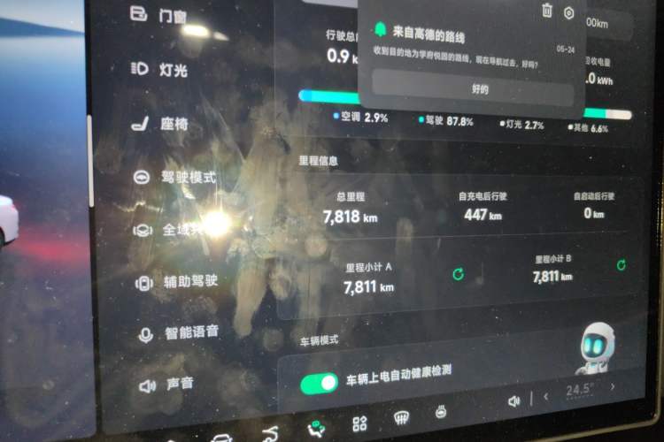 Used XPeng MONA M03 2025 600 with Ultra-Long Range Max Odometer Close Up