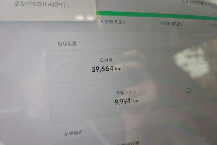 Used XPeng MONA M03 2025 620 Ultra-Long Range Plus Odometer Close Up