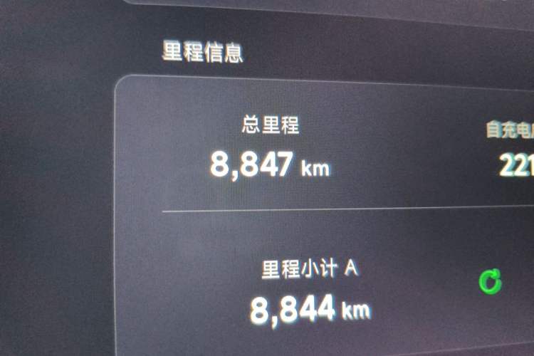 Used XPeng MONA M03 2025 515 Long-Range Plus Odometer Close Up