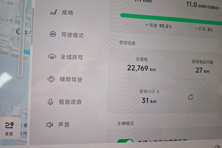 Used XPeng MONA M03 2025 600 with Ultra-Long Range Max Odometer Close Up