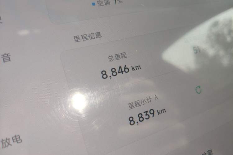 Used XPeng MONA M03 2025 600 with Ultra-Long Range Max Odometer Close Up