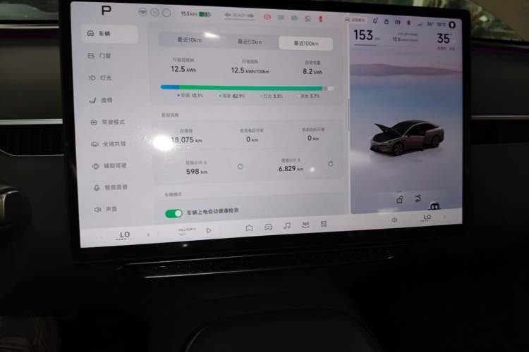 Used XPeng MONA M03 2025 600 with Ultra-Long Range Max Instrument Cluster