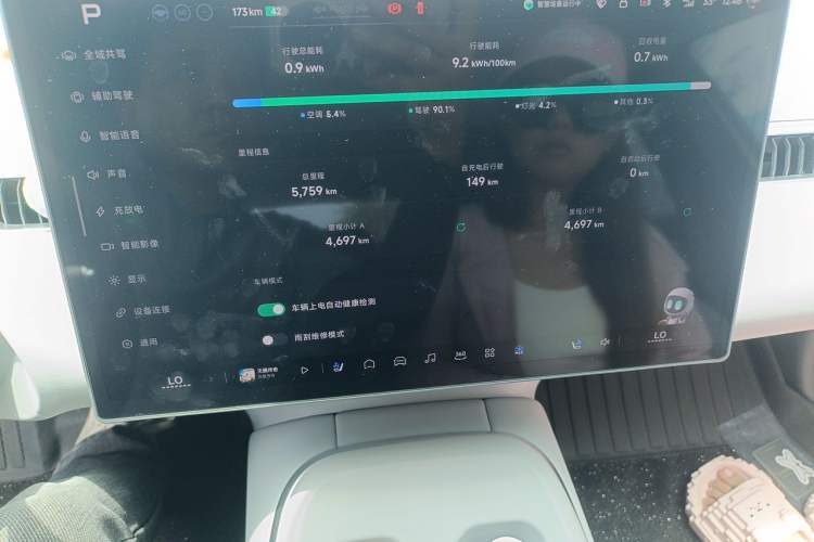 Used XPeng MONA M03 2025 502 Long-Range Max Odometer Close Up