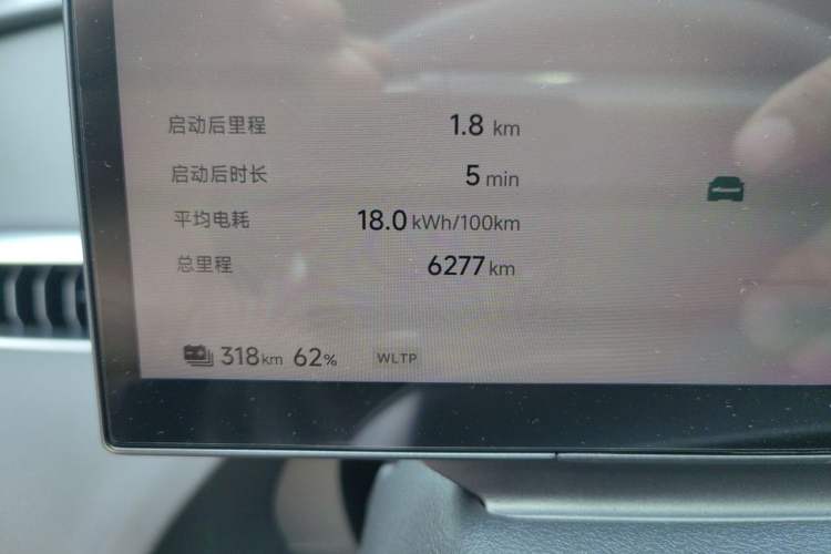 Used XPeng MONA M03 2026 Model, 640 Ultra-Long-Range Plus Odometer Close Up
