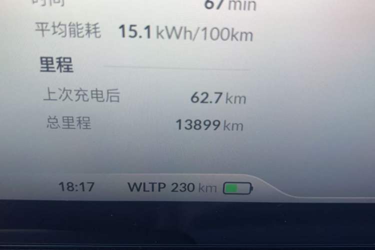 Used XPeng P5 2021 600P Odometer Close Up
