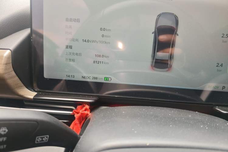 Used XPeng P5 2021 460G+ Odometer Close Up