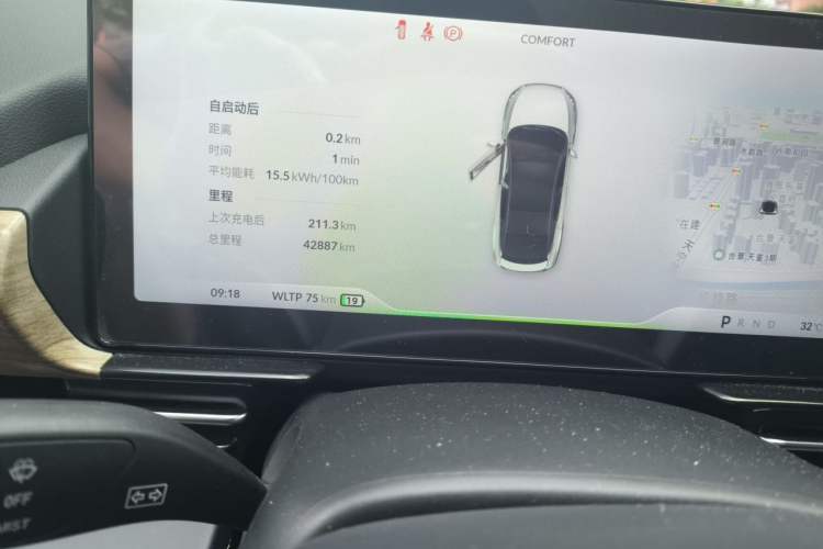 Used XPeng P5 2021 460G+ Odometer Close Up