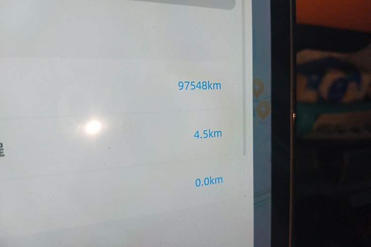Used XPeng P5 2021 550G Odometer Close Up