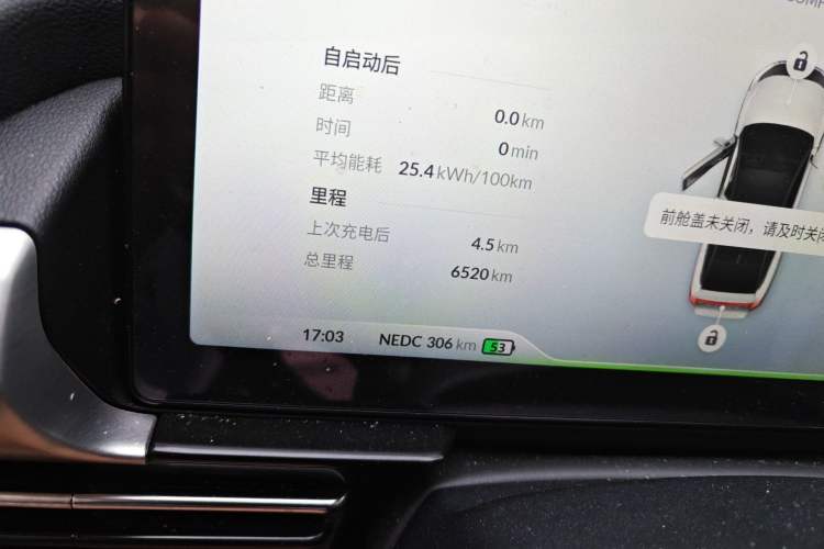 Used XPeng P5 2021 600P Odometer Close Up