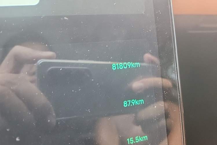 Used XPeng P5 2021 600P Odometer Close Up