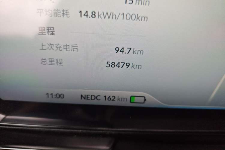 Used XPeng P5 2021 550E Odometer Close Up