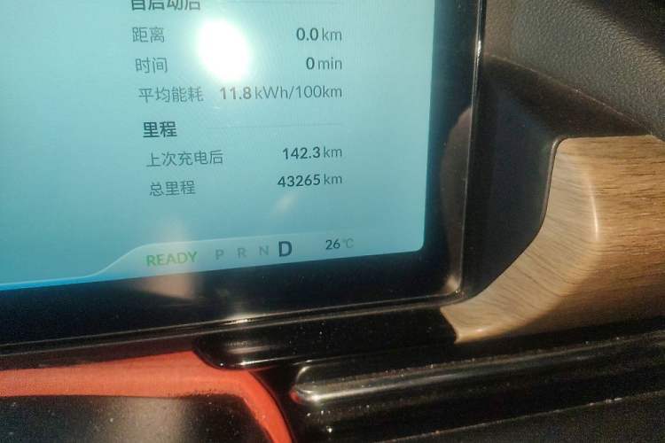 Used XPeng P5 2022 550E Odometer Close Up