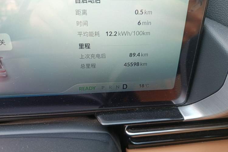 Used XPeng P5 2022 460E+ Odometer Close Up
