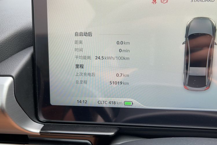 Used XPeng P5 2022 460E+ Odometer Close Up