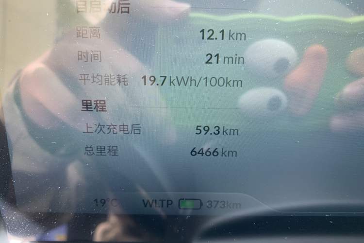 Used XPeng P5 2022 600P Odometer Close Up
