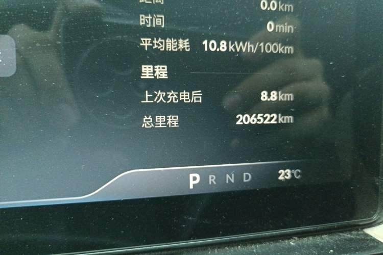 Used XPeng P5 2023 Smart Drive Edition Odometer Close Up
