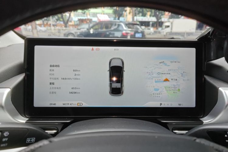 Used XPeng P5 2024 500 Plus Edition Odometer Close Up