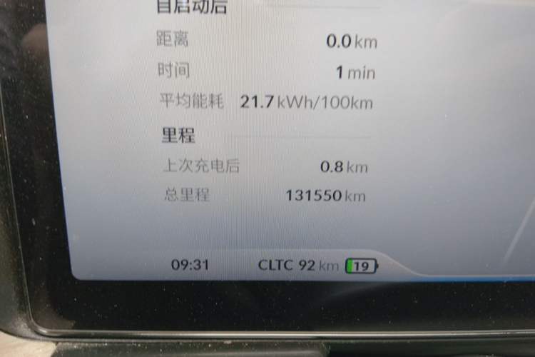 Used XPeng P5 2024 500 Smart Drive Edition Odometer Close Up
