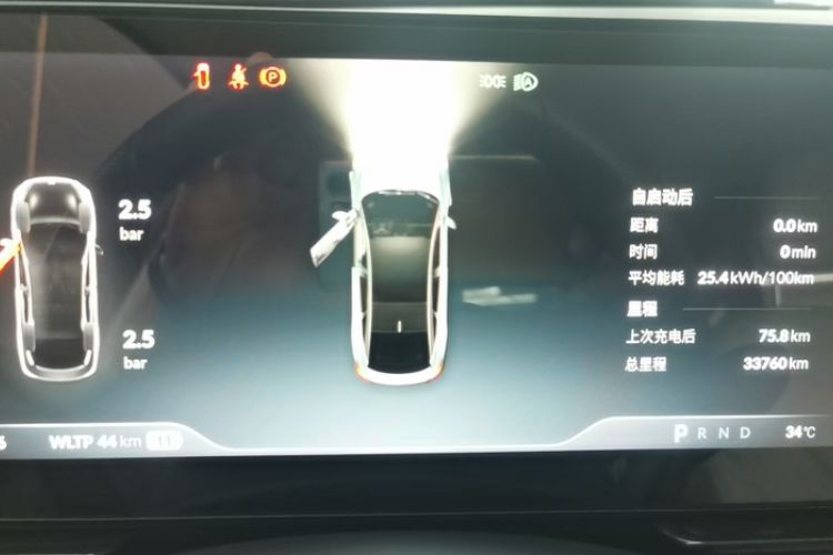 Used XPeng P5 2024 500 Pro Edition Odometer Close Up